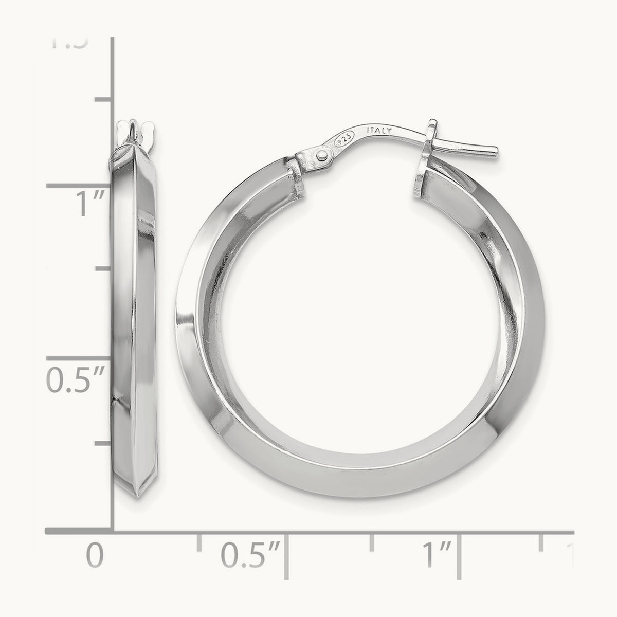 RH- Polished Hoop Earrings — Leslie's — photo set