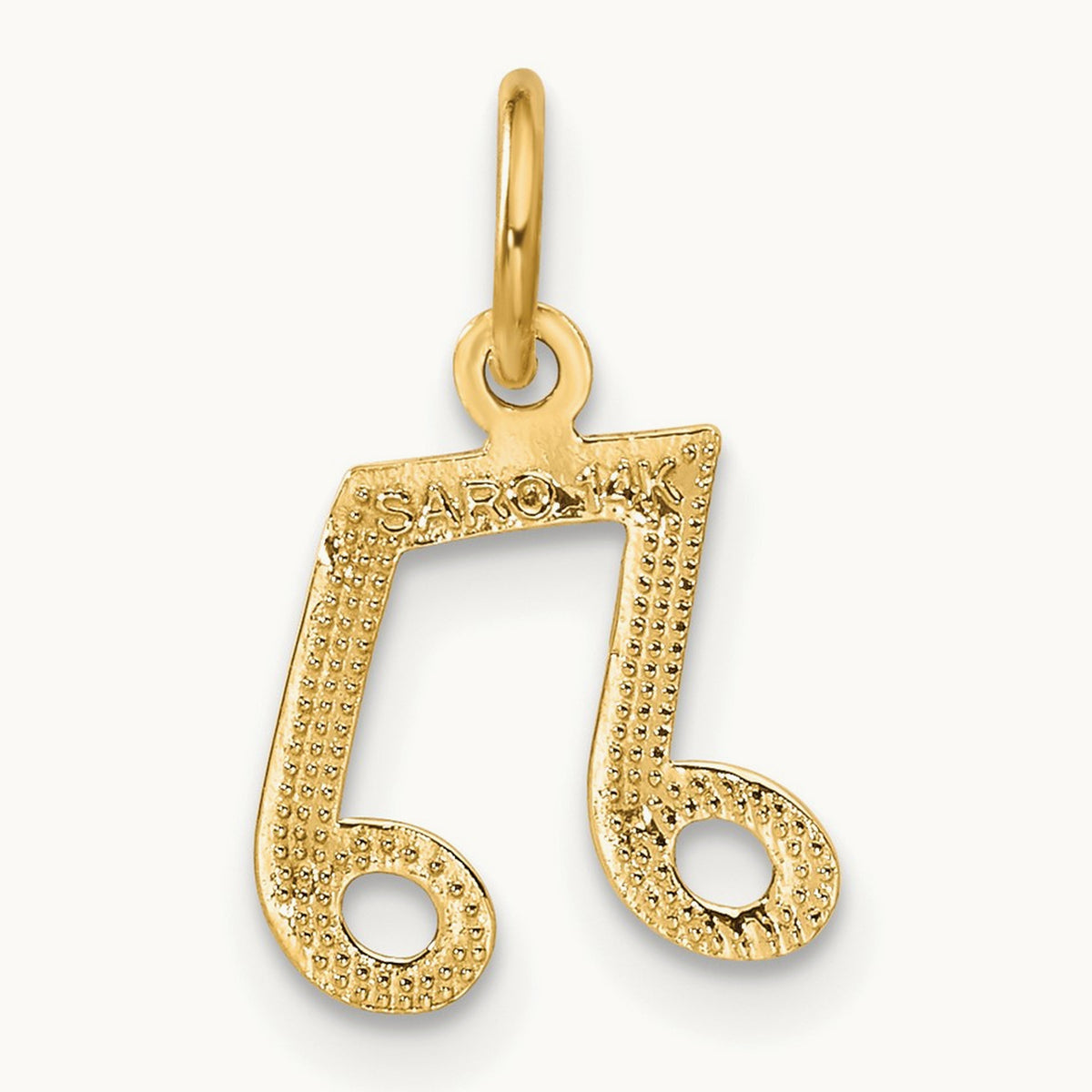 Musical Notes Charm, 14K