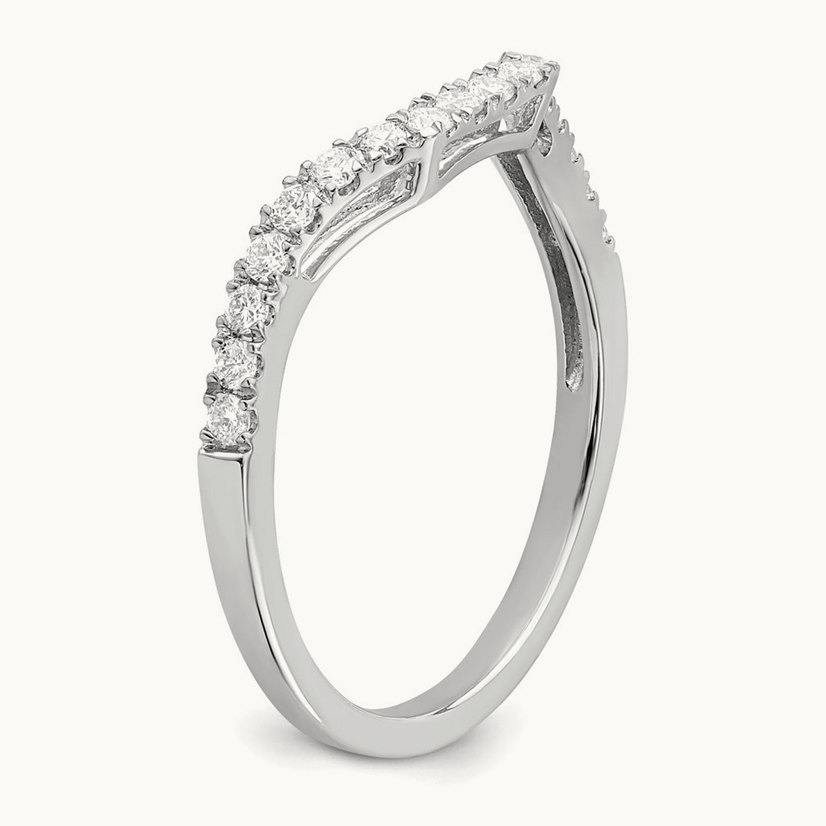 Diamond Wedding Band, 14K White Gold
