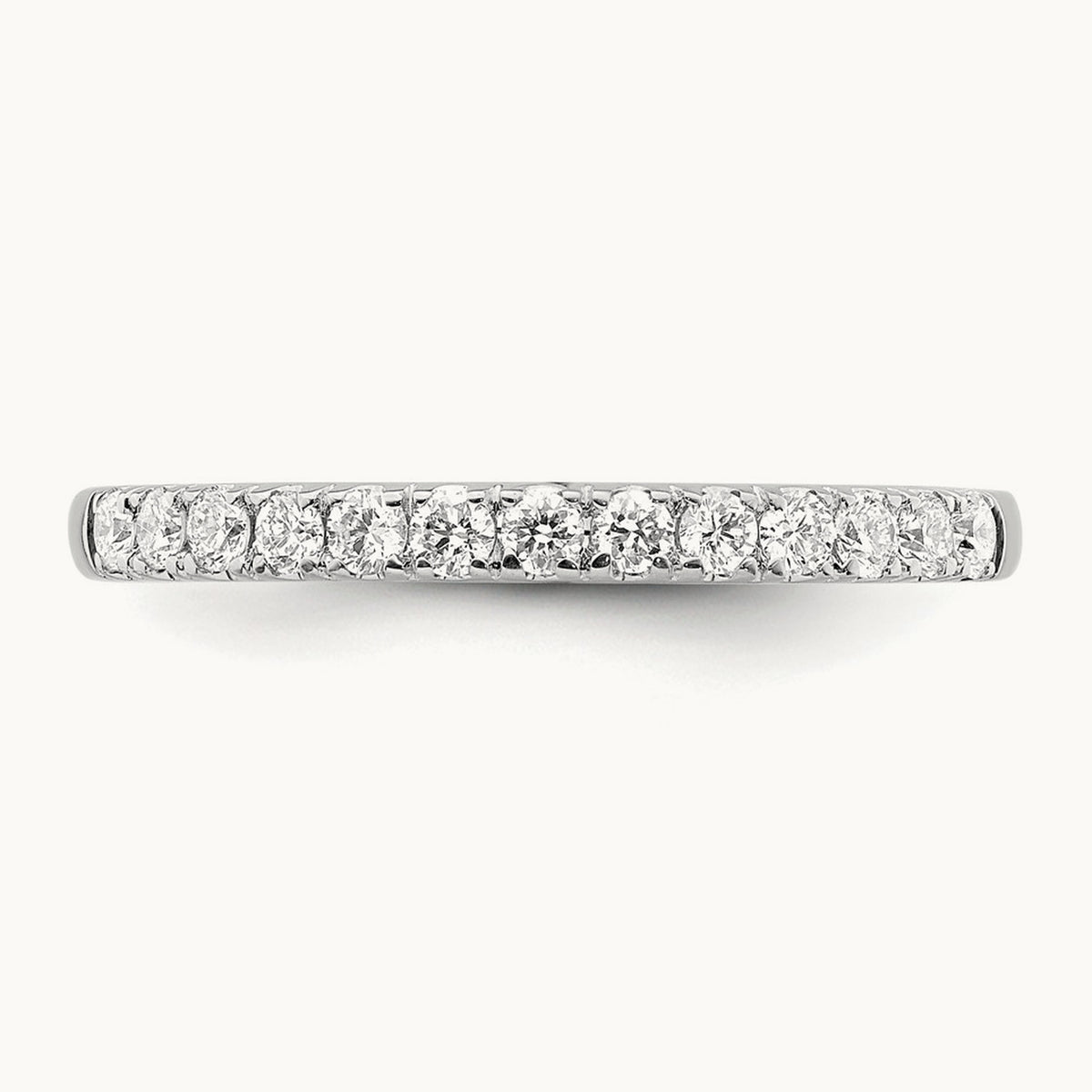 Diamond Wedding Band, 14K White Gold
