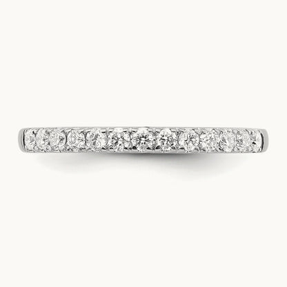 Diamond Wedding Band, 14K White Gold