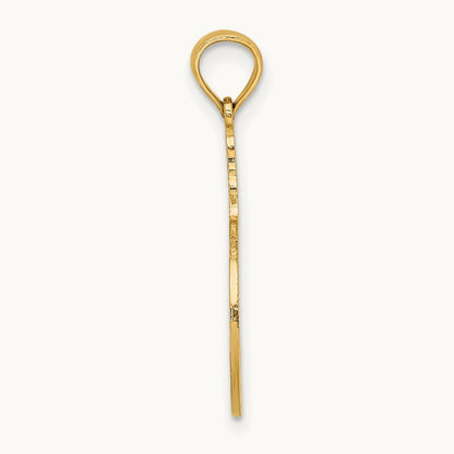 Flamingos In Circle Charm, 14K