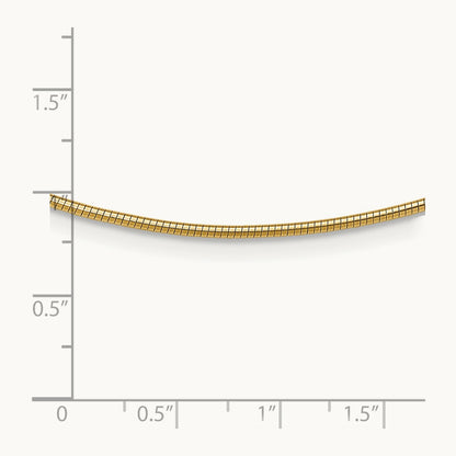 Round Omega — 14K Yellow Gold