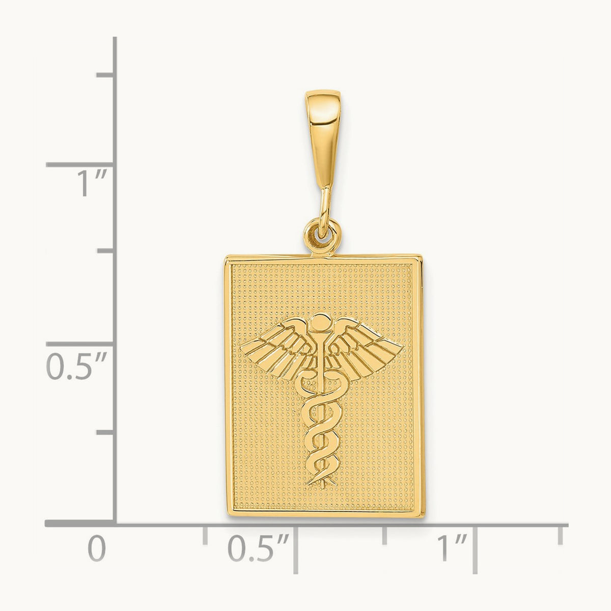 Caduceus Pendant, 14K
