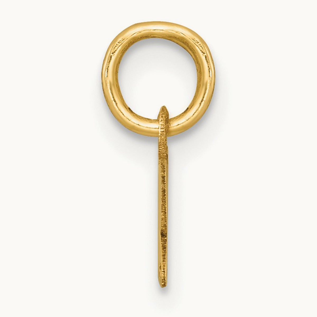 Polished and Satin Horizontal 2026 Charm, 14K