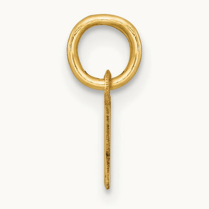 Polished and Satin Horizontal 2026 Charm, 14K