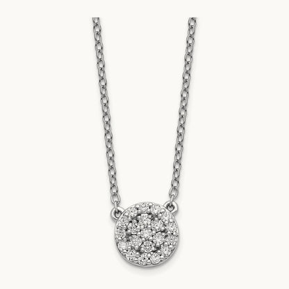 Diamond 18in Necklace, 14K White Gold