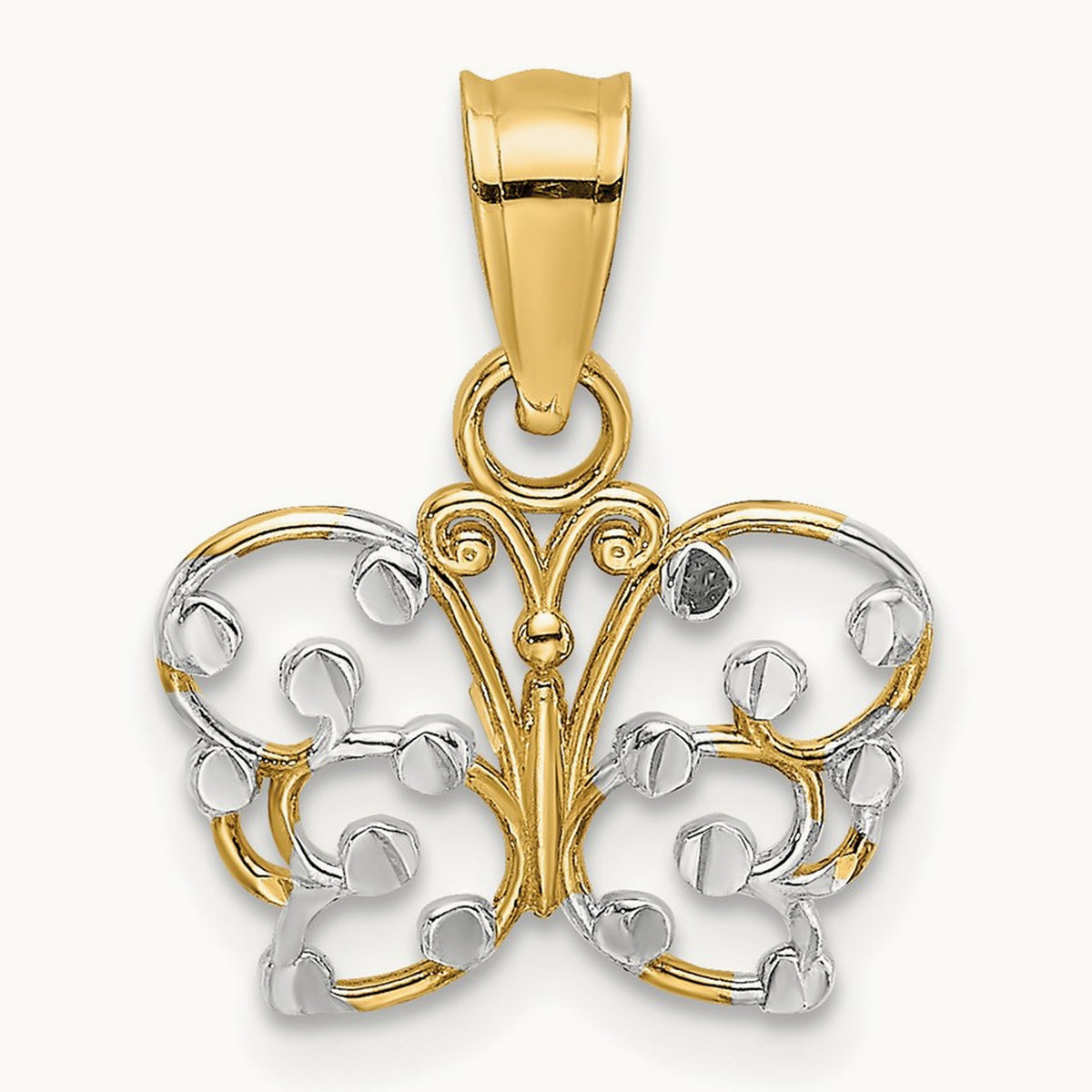 w/ Diamond-cut Butterfly Charm — photo set