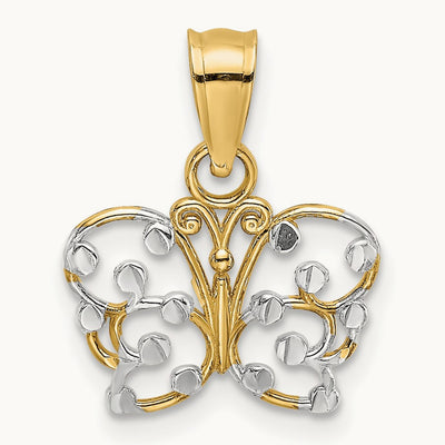 w/ Diamond-cut Butterfly Charm — photo set