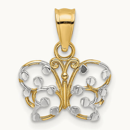 w/ Diamond-cut Butterfly Charm — photo set