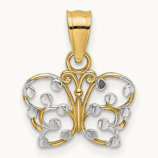 w/ Diamond-cut Butterfly Charm — photo set