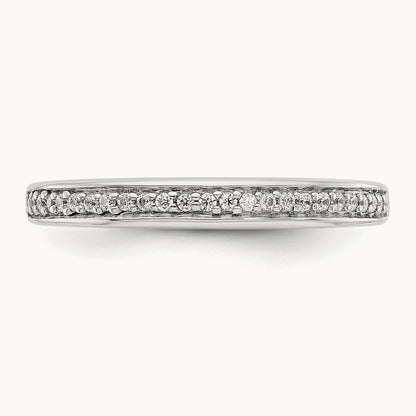 Diamond Wedding Band, 14K White Gold