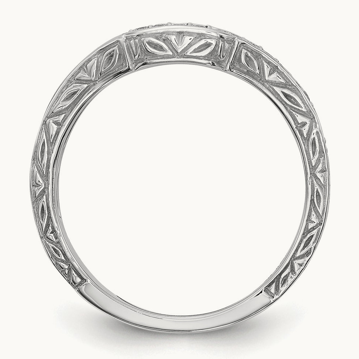 Diamond Band, 14K White Gold