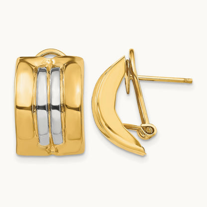 & Omega Post Earrings — photo set
