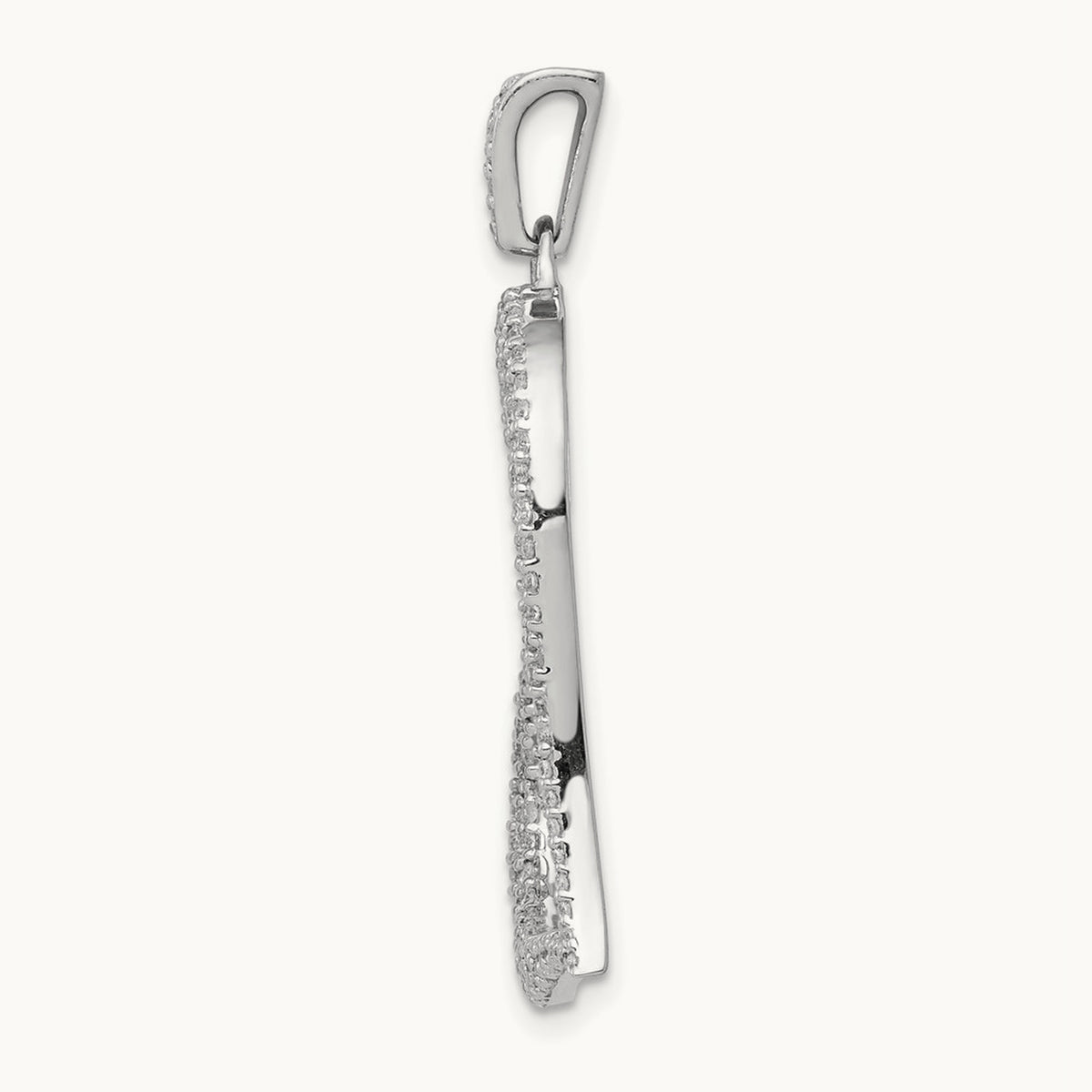 Diamond Heart Pendant — 35.5mm