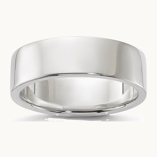 Sterling Silver 6mm Lightweight Flat Band