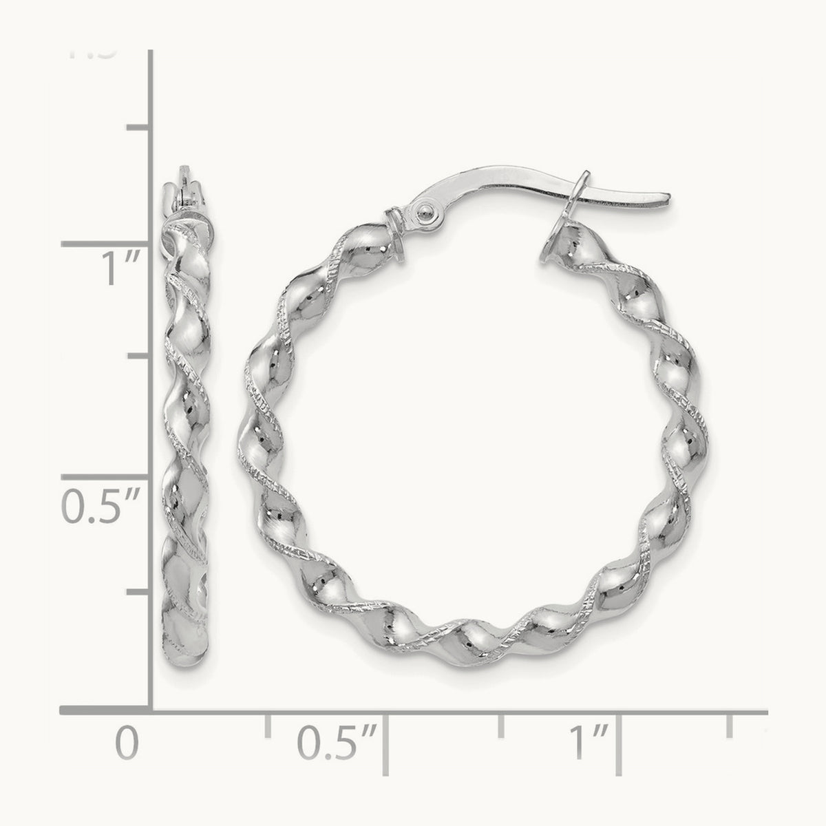 Twisted Hoop Earrings — Leslie's — photo set