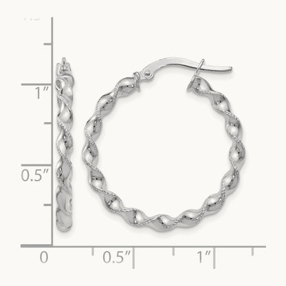 Twisted Hoop Earrings — Leslie's — photo set