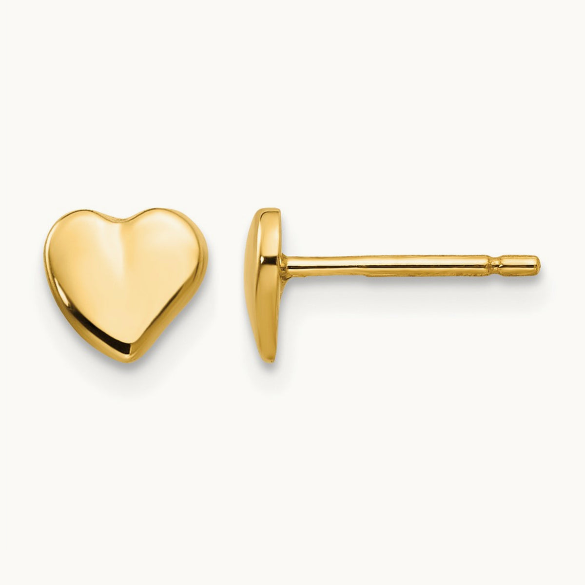 Heart Earrings, 14K