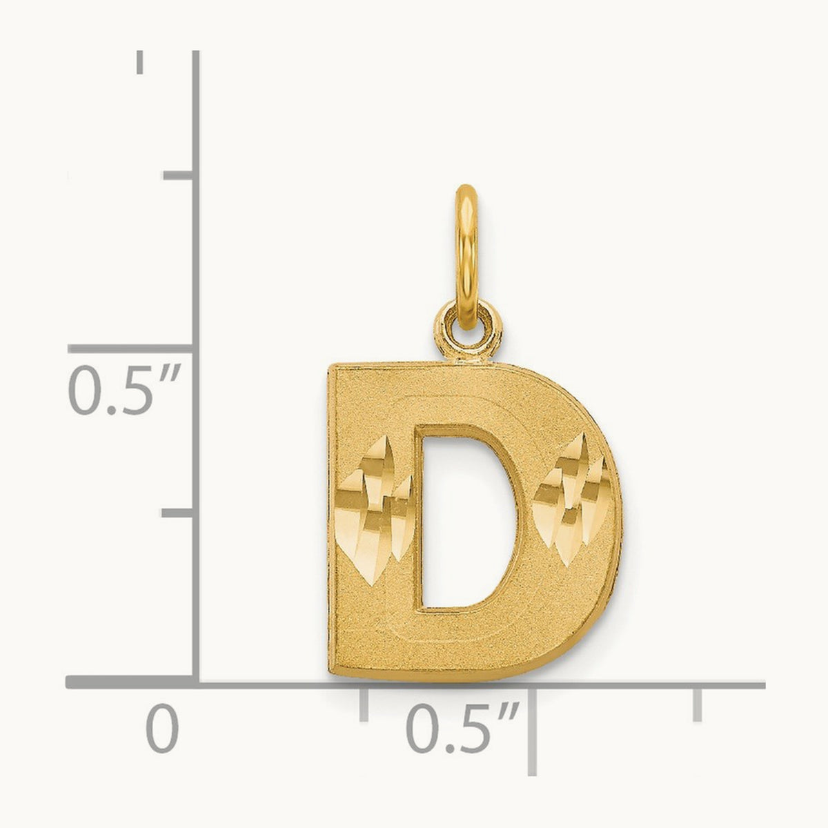 Initial Charm — 14.37mm, D