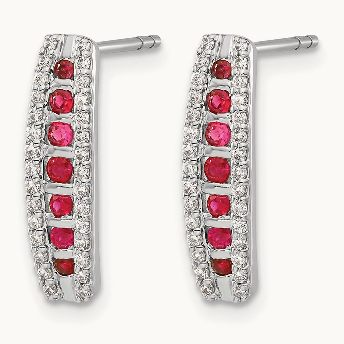 Diamond and Ruby Fancy Earrings — photo set