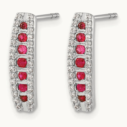 Diamond and Ruby Fancy Earrings — photo set