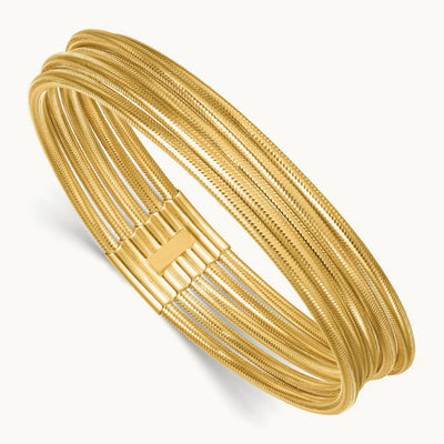 5 Strand Mesh Stretch Bracelet, 14K
