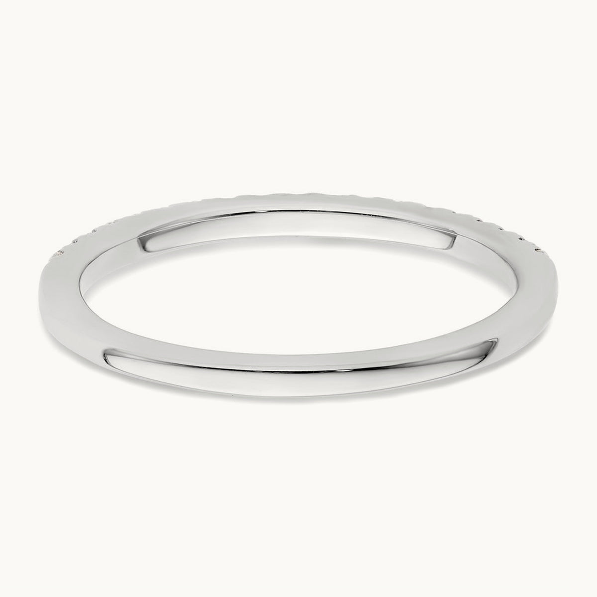 Diamond Wedding Band, 14K White Gold