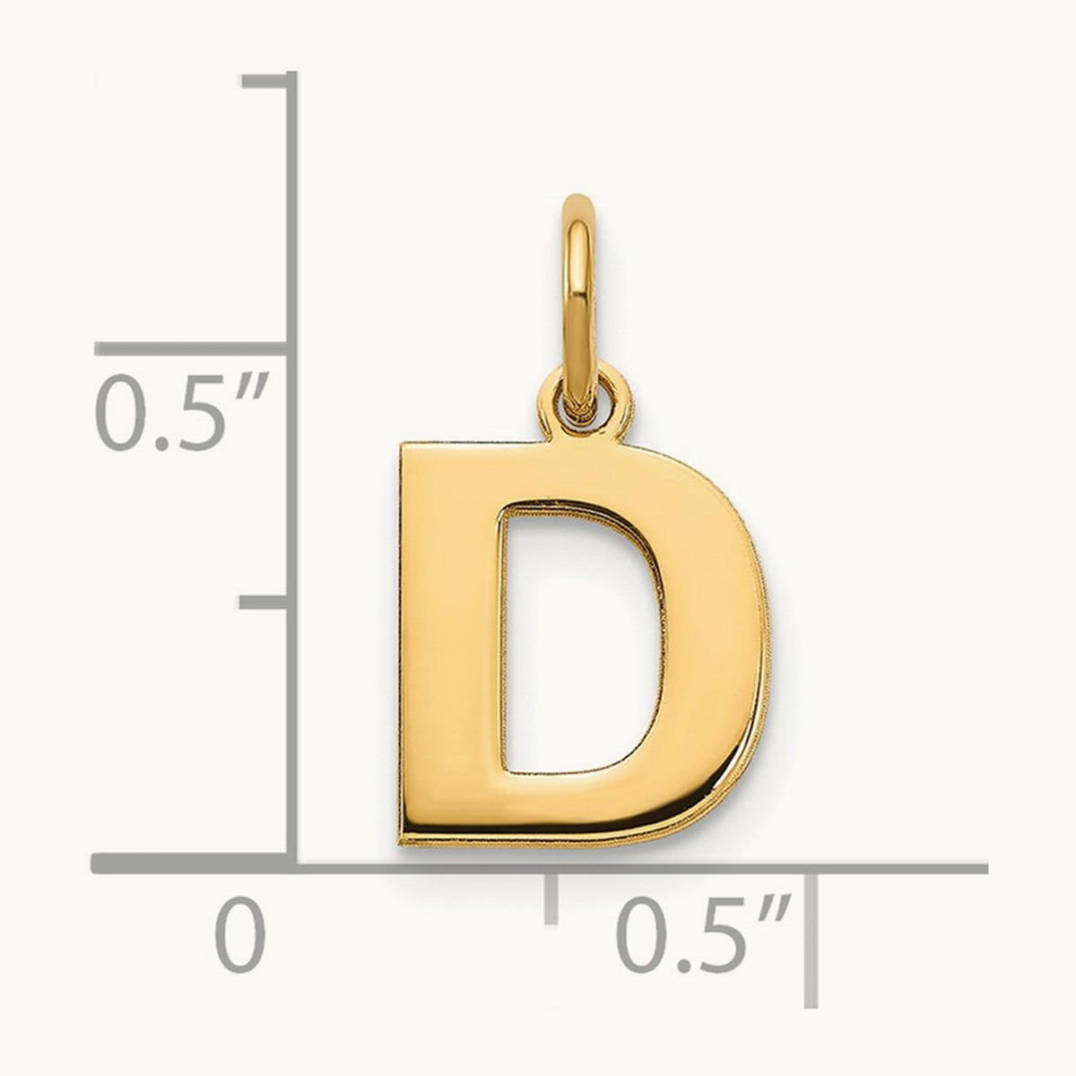 Initial Pendant — D