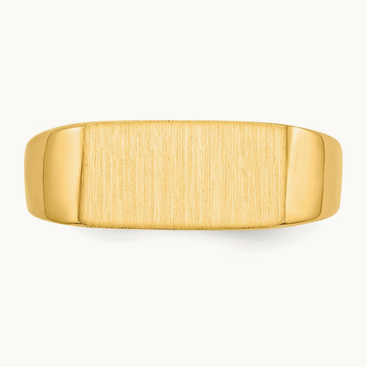 12.5x6. Closed Back Signet Ring, 5mm, 14K