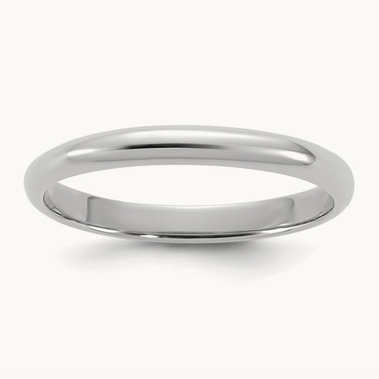 Polished Baby / Children's Ring — 14K White Gold
