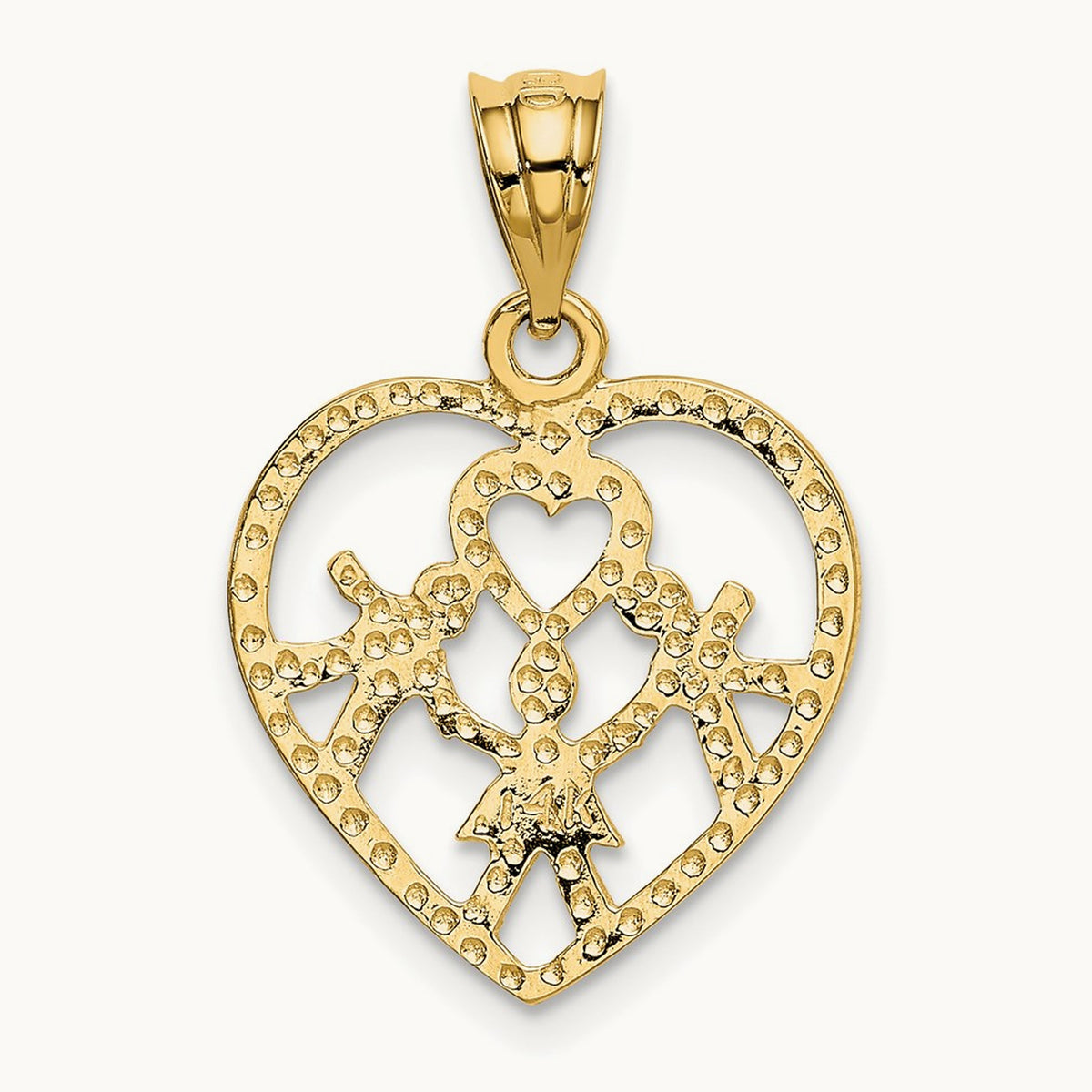 Heart Charm, 14K