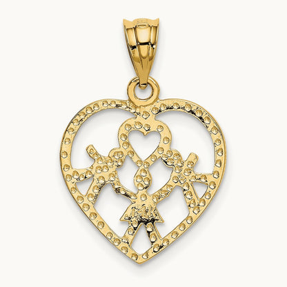 Heart Charm, 14K