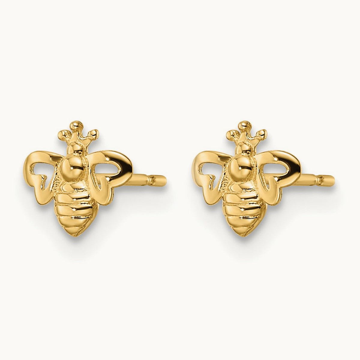 Madi K Bumble Bee Post Earrings, 14K