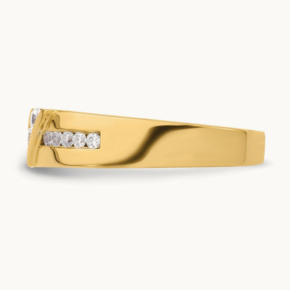 Polished Men's Wedding Band, 0.50 ct tw