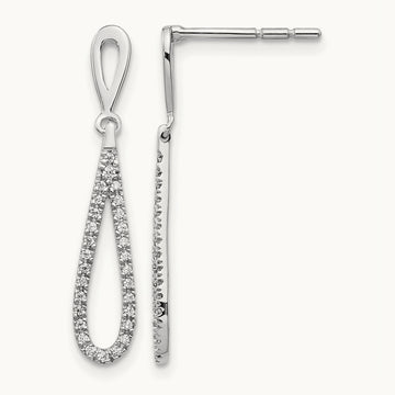 Dangle Post Earrings, 0.20 ct tw Lab-Grown Diamond