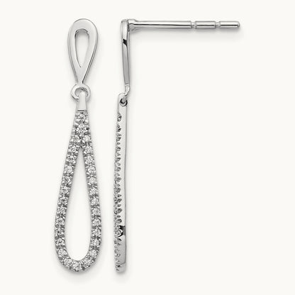 Dangle Post Earrings, 0.20 ct tw Lab-Grown Diamond