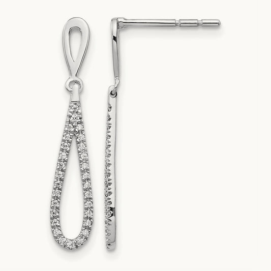 Dangle Post Earrings, 0.20 ct tw Lab-Grown Diamond