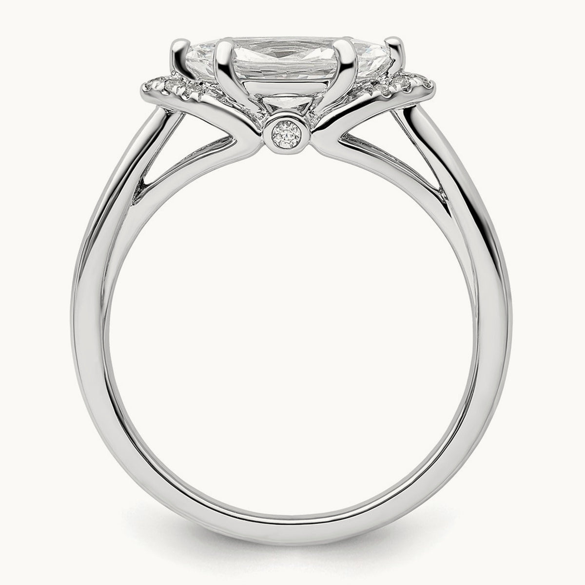 Semi-Mount Engagement Ring, 0.05 ct tw Lab-Grown Diamond