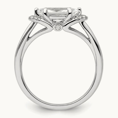 Semi-Mount Engagement Ring, 0.05 ct tw Lab-Grown Diamond