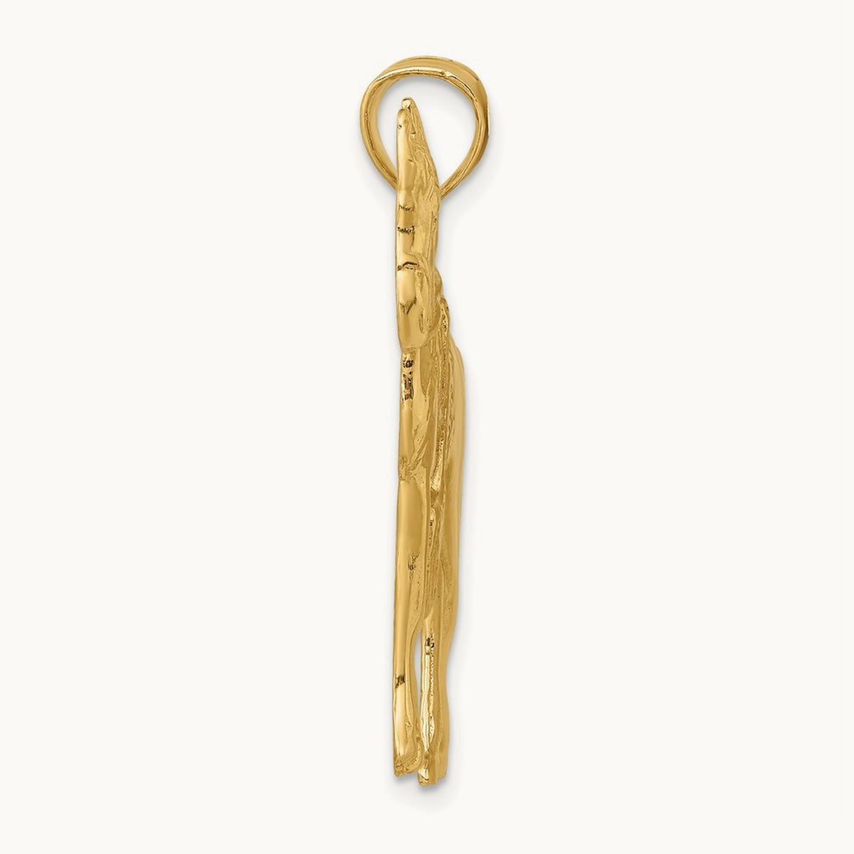 Horse w/ Saddle Charm, 14K