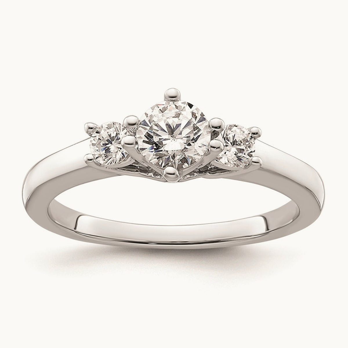 3-Stone Semi-Mount Engagement Ring, 0.25-0.50 ct tw