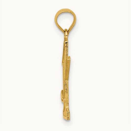 Golf Club and Ball on #1 Charm, 14K
