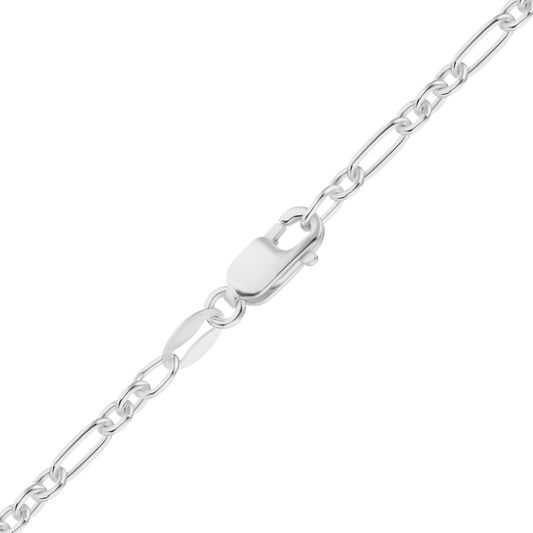 Fancy Cable Anklet in sterling silver