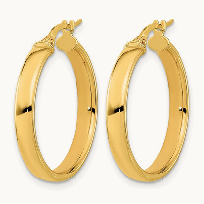 Polished Earrings, 14K — Leslie's