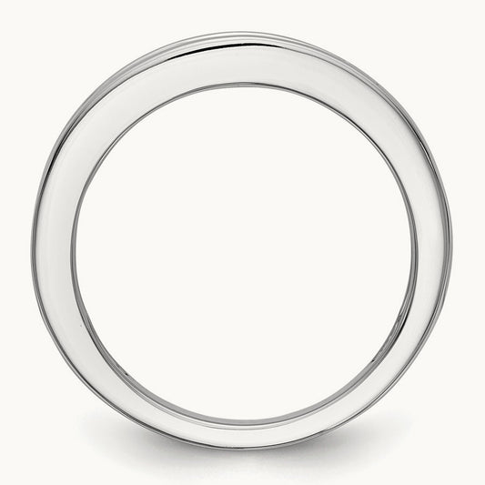 Diamond Wedding Band, 14K White Gold