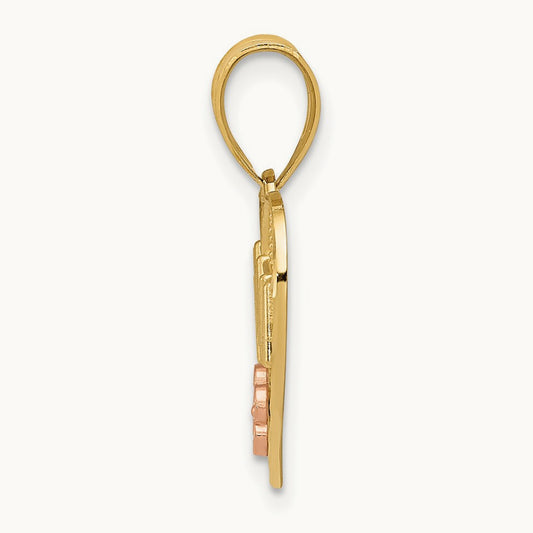 NANA Heart Pendant, 14K Two-tone