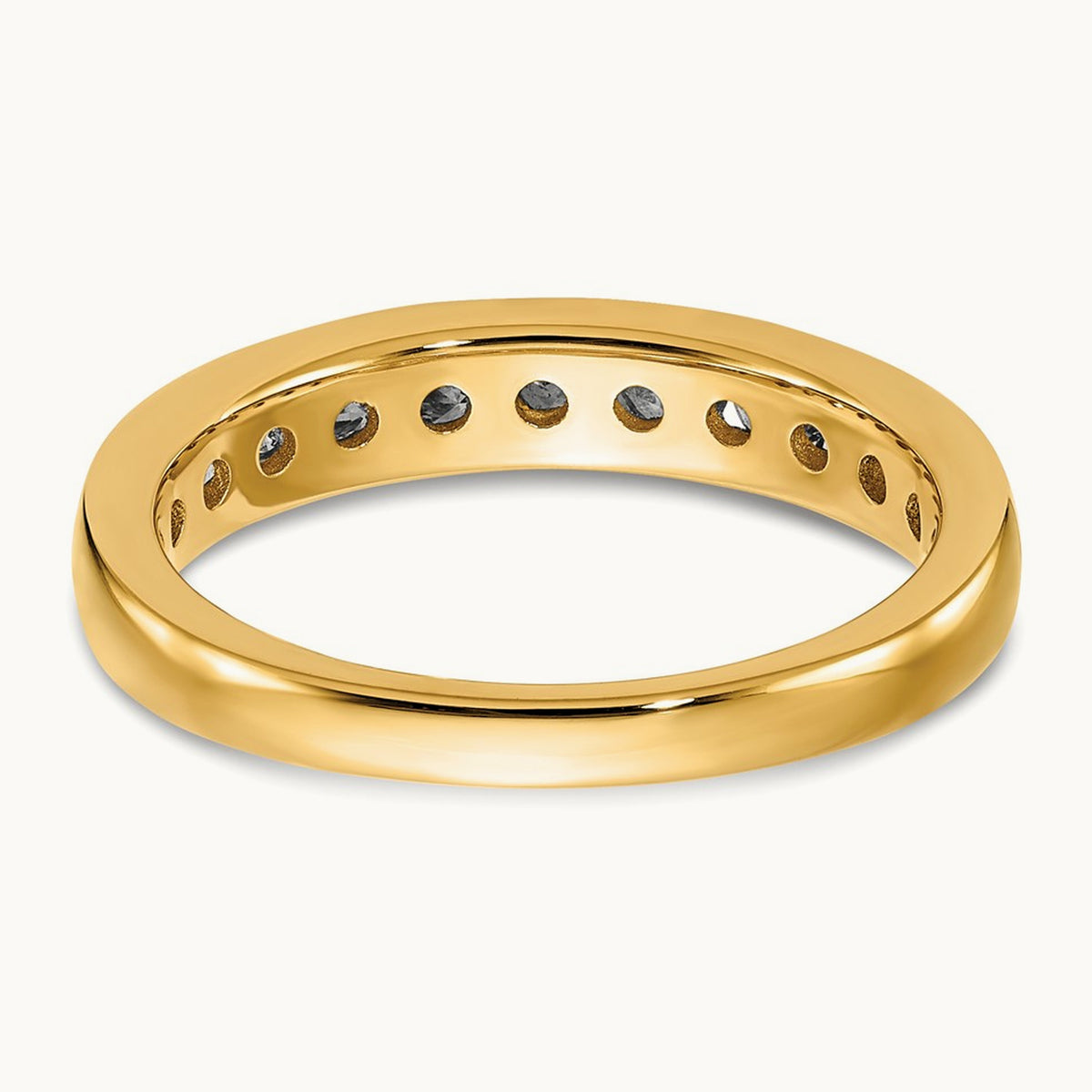 Channel Set Band, 0.10-1.00 ct tw Lab-Grown Diamond — 3/4 ct, 14K Yellow Gold