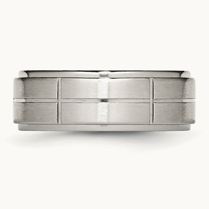 Brushed/Polished Grooved Ridged Edge Band — photo set