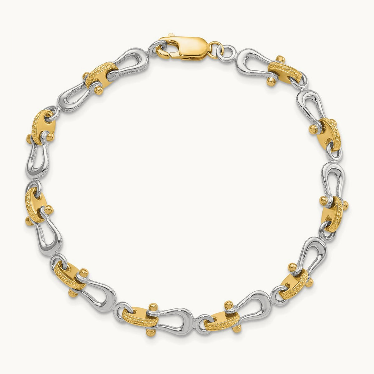 Mariner's Link 7.5in Bracelet — 14K Two-Tone Gold